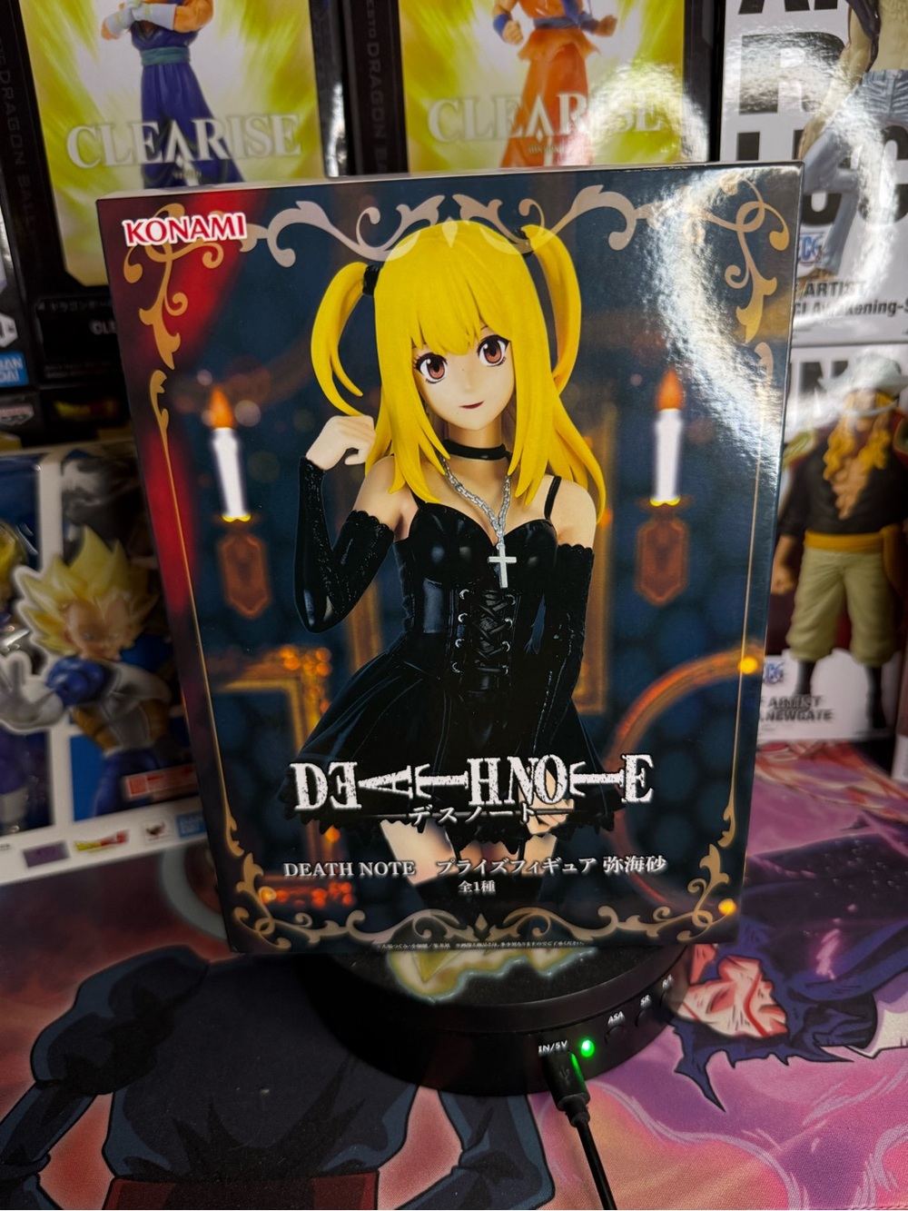 Konami Death Note Misa Amane Figure - Black Dress with Blonde Hair